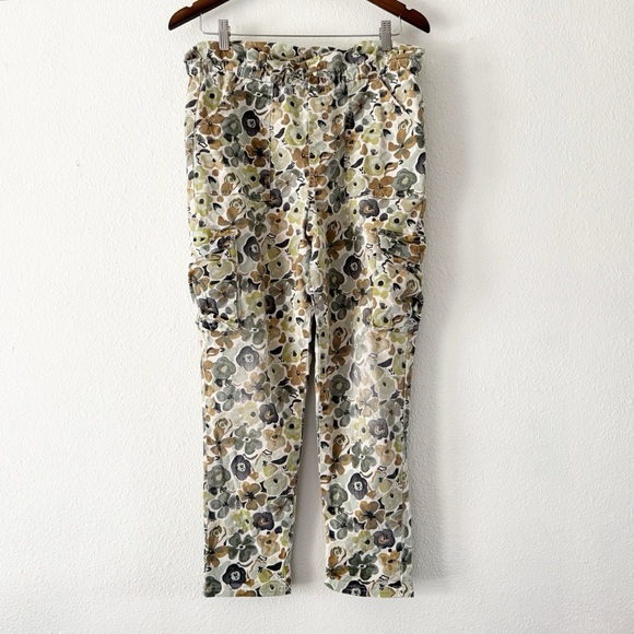 Free Assembly XL Floral Camo High Waist Cargo Pants Eclectic Streetwear Utility - Picture 2 of 16